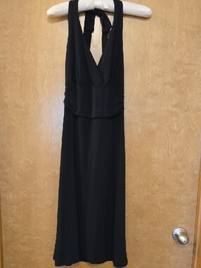 Merona Black Backless Halter Midi Dress